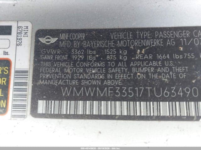 2007 MINI COOPER 9