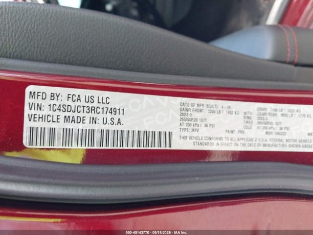 2024 DODGE DURANGO R/T PLUS AWD 9