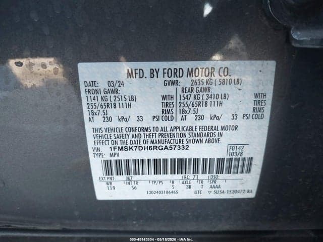 2024 FORD EXPLORER XLT 9
