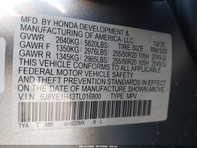 2026 ACURA MDX TECHNOLOGY PACKAGE 9