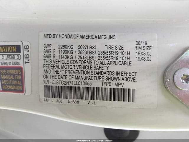 2020 ACURA RDX ADVANCE PACKAGE 9