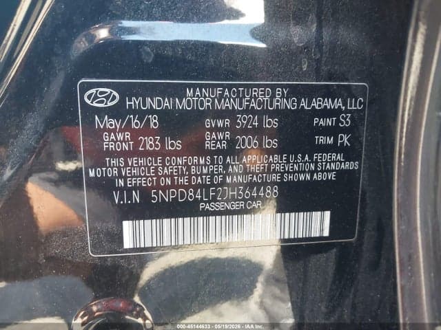 2018 HYUNDAI ELANTRA SEL 9