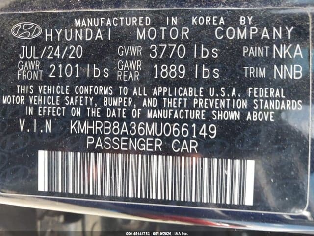 2021 HYUNDAI VENUE SE 9