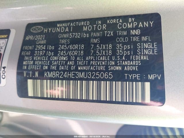 2021 HYUNDAI PALISADE SEL 9