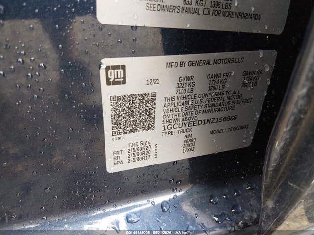2022 CHEVROLET SILVERADO 1500 LTD 4WD SHORT BED RST 9
