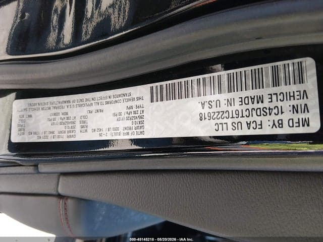 2026 DODGE DURANGO GT PLUS AWD HEMI V8 9