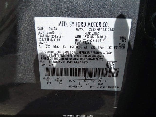 2023 FORD EXPLORER XLT 9