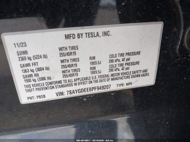 2023 TESLA MODEL Y AWD/LONG RANGE DUAL MOTOR ALL-WHEEL DRIVE 10