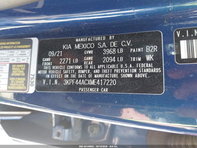 2021 KIA FORTE GT 9