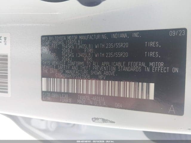 2023 TOYOTA HIGHLANDER XSE 9