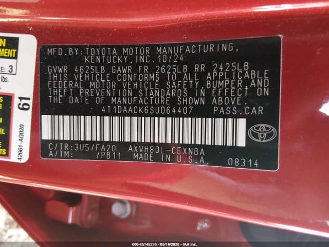 2025 TOYOTA CAMRY LE 9