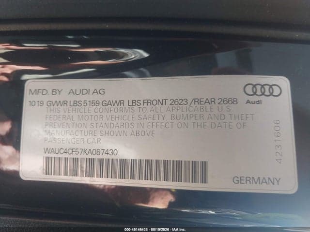 2019 AUDI S5 3.0T PREMIUM 9