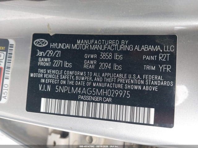 2021 HYUNDAI ELANTRA SEL 9