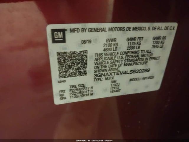 2020 CHEVROLET EQUINOX AWD 2FL 9