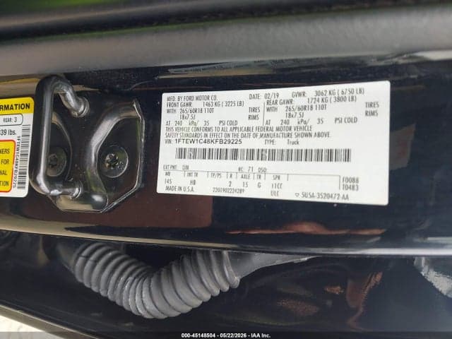 2019 FORD F-150 LARIAT 9