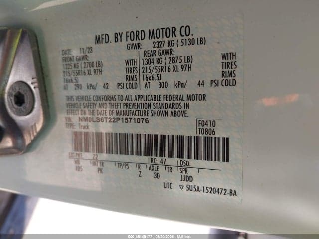 2023 FORD TRANSIT CONNECT XLT 9