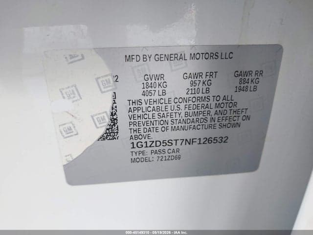 2022 CHEVROLET MALIBU FWD LT 9