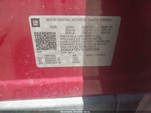 2020 CHEVROLET EQUINOX AWD 2FL 9