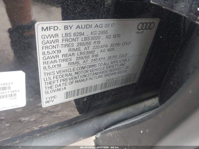 2017 AUDI Q7 2.0T PREMIUM 9