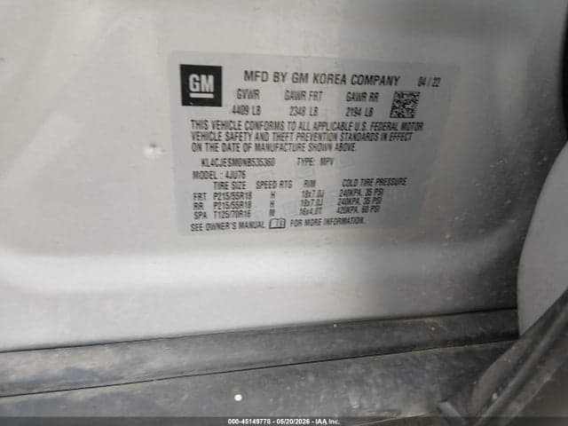 2022 BUICK ENCORE AWD PREFERRED 9