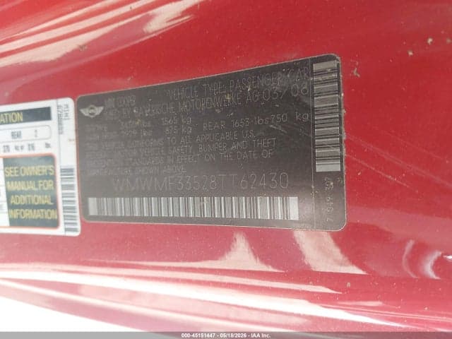 2008 MINI COOPER 9