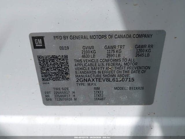 2020 CHEVROLET EQUINOX AWD 2FL 9