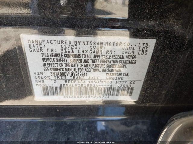 2024 NISSAN SENTRA SR XTRONIC CVT 9
