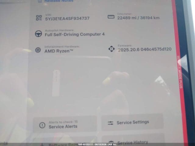 2025 TESLA MODEL 3 LONG RANGE REAR-WHEEL DRIVE/STANDARD REAR-WHEEL DRIVE 7