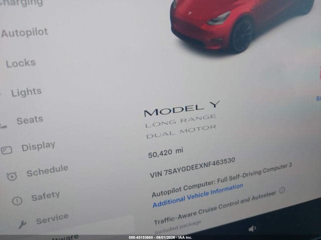 2022 TESLA MODEL Y LONG RANGE DUAL MOTOR ALL-WHEEL DRIVE 7