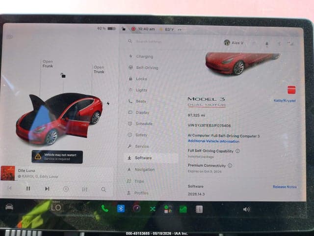 2018 TESLA MODEL 3 LONG RANGE/PERFORMANCE 7