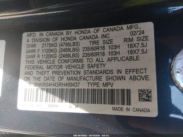 2024 HONDA CR-V EX AWD 9