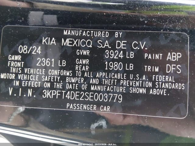 2025 KIA K4 LX 9