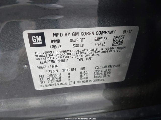 2017 BUICK ENCORE ESSENCE 9