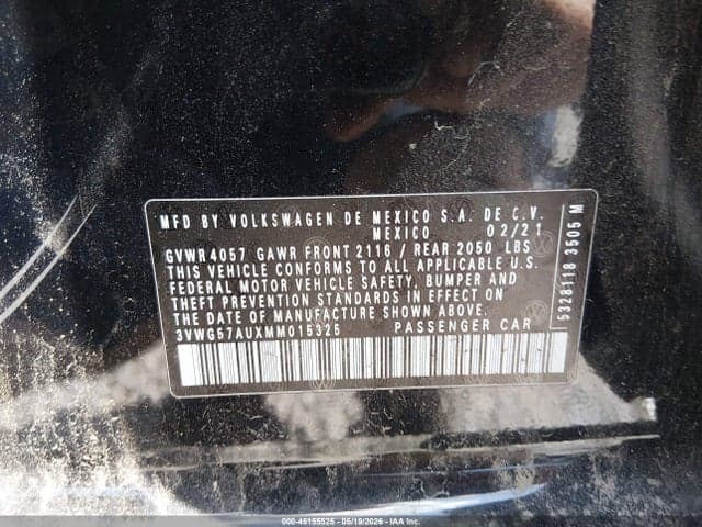 2021 VOLKSWAGEN GOLF 1.4T TSI 9