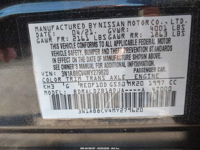 2021 NISSAN SENTRA SV XTRONIC CVT 9