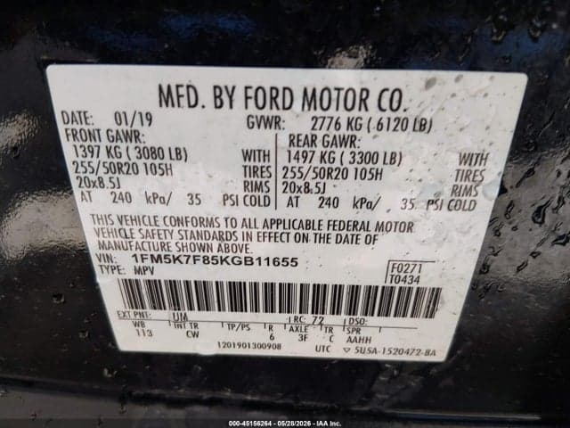 2019 FORD EXPLORER LIMITED 9