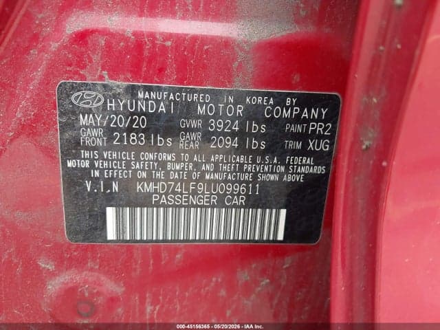 2020 HYUNDAI ELANTRA SE 9