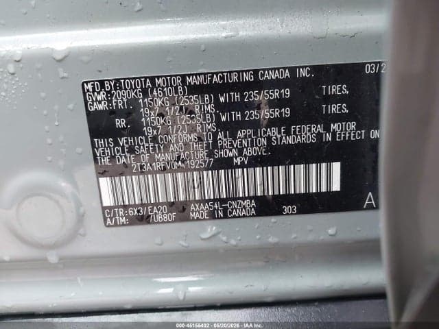 2021 TOYOTA RAV4 XLE PREMIUM 9