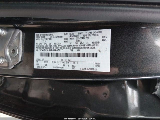 2018 FORD ESCAPE SEL 9