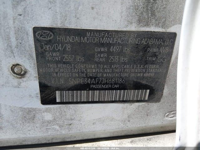 2018 HYUNDAI SONATA SEL 9