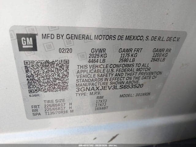 2020 CHEVROLET EQUINOX FWD 2FL 9