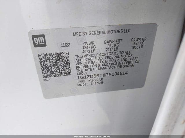 2023 CHEVROLET MALIBU FWD 1LT 9