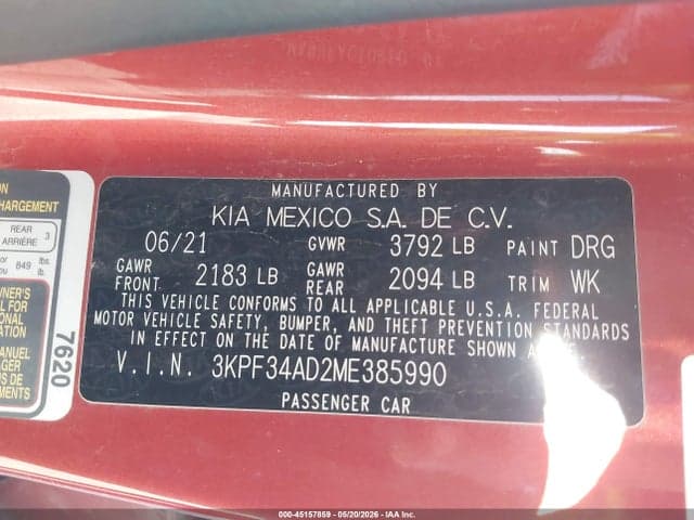 2021 KIA FORTE GT-LINE 9