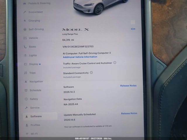 2021 TESLA MODEL X LONG RANGE DUAL MOTOR ALL-WHEEL DRIVE/LONG RANGE PLUS DUAL MOTOR ALL-WHEEL DRIVE 7