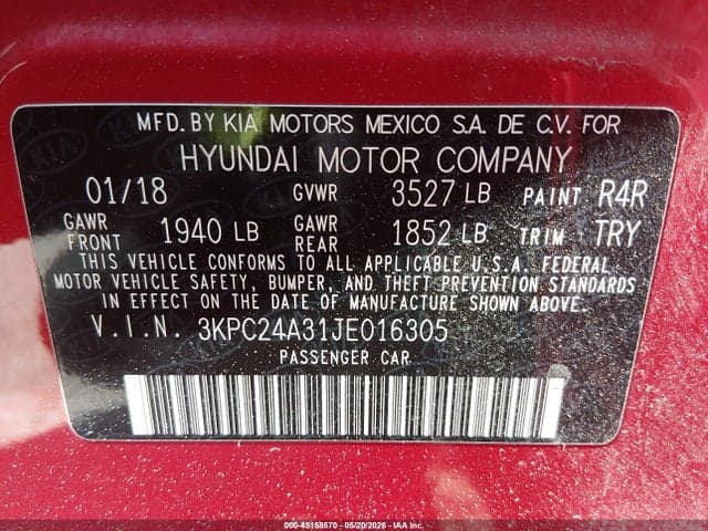 2018 HYUNDAI ACCENT SE 9