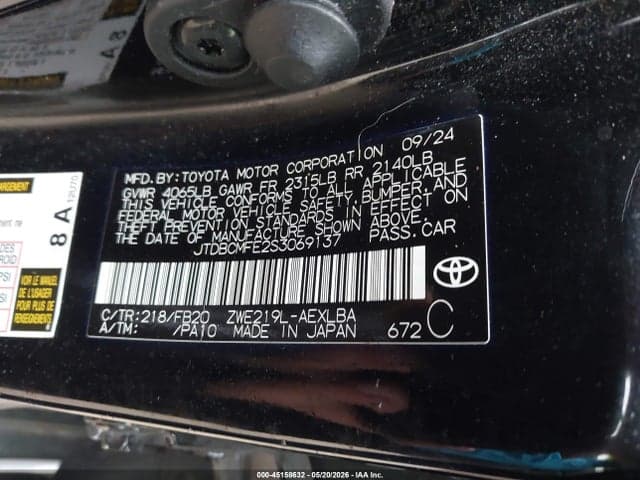 2025 TOYOTA COROLLA HYBRID LE 9