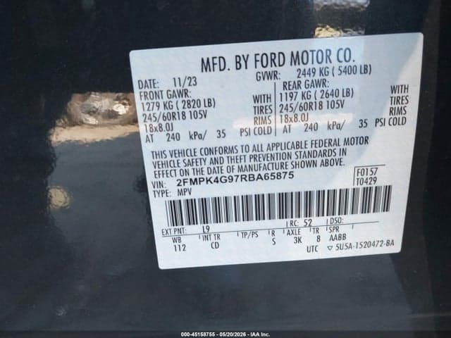 2024 FORD EDGE SE 9