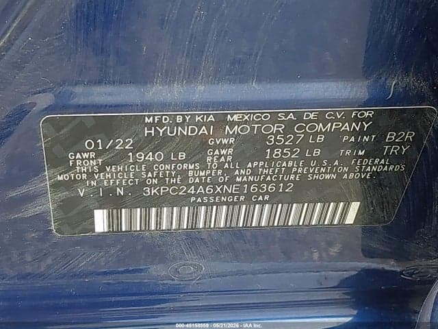 2022 HYUNDAI ACCENT SE 9