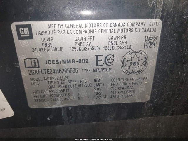 2017 GMC TERRAIN SLE-2 9