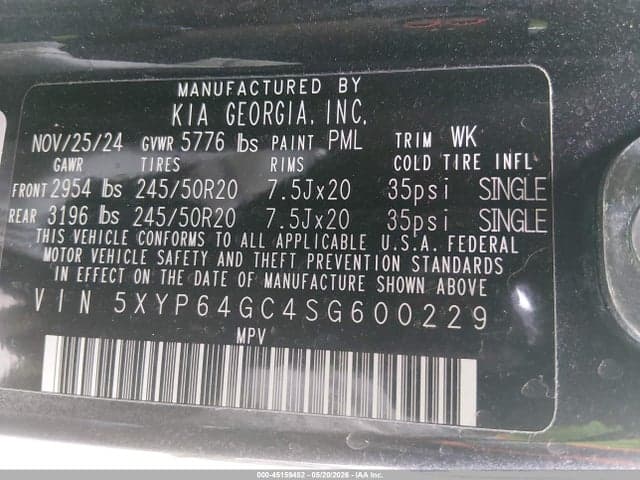 2025 KIA TELLURIDE S 9